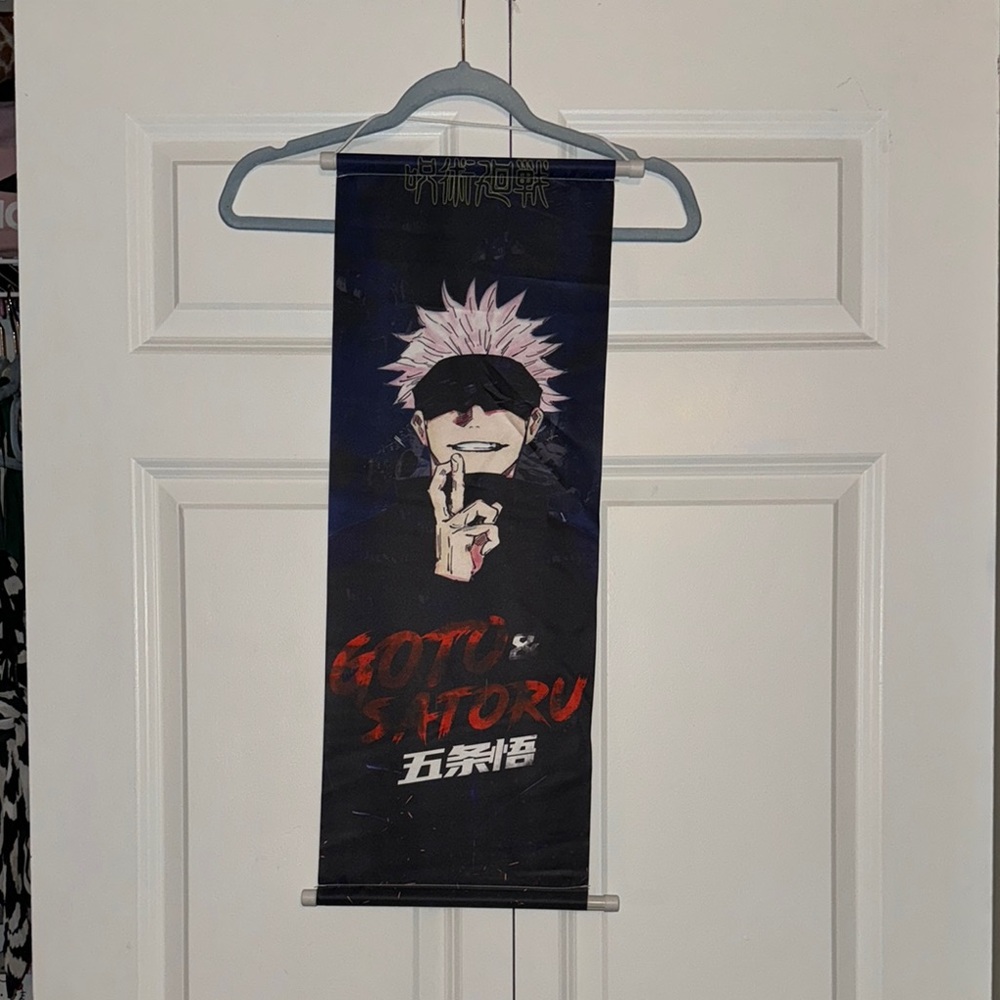 Anime Wall Scroll with satoru sensei Design